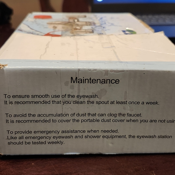 NWT-Lunarlipes Faucet Mounted Eyewash Station. $21 - Picture 7 of 11